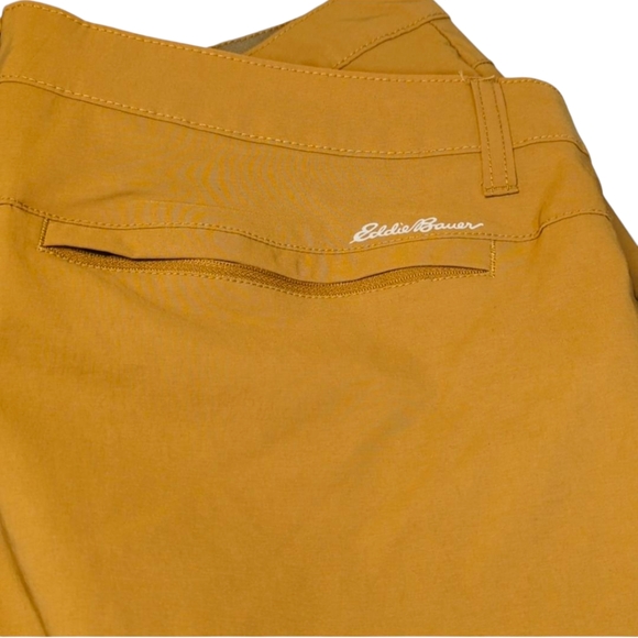 Eddie Bauer Nylon Stretch Burlwood Brown Shorts - Picture 1 of 11